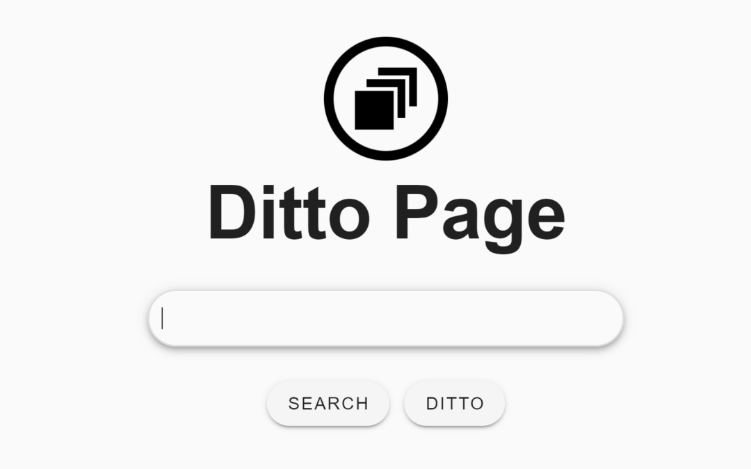 Ditto Page – Web Archiving System